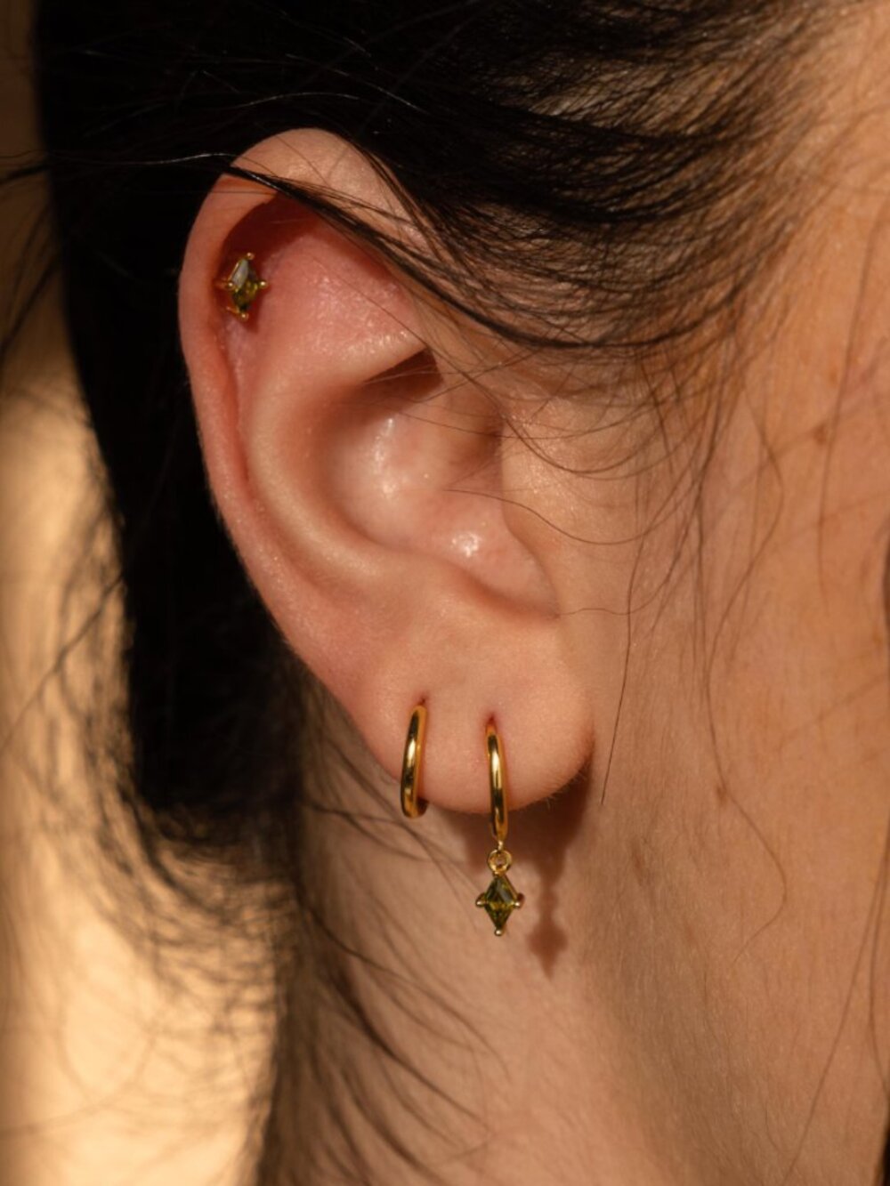 Peridot Earring Set - Picture 2 of 2